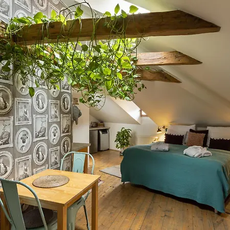 Romantic Bohemian Studio In Old Town Praag Buitenkant foto